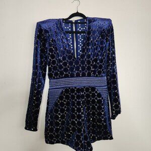 Zhivago “Cavalier” Navy Velvet Jumpsuit – NEW w/ Tags – Size 8